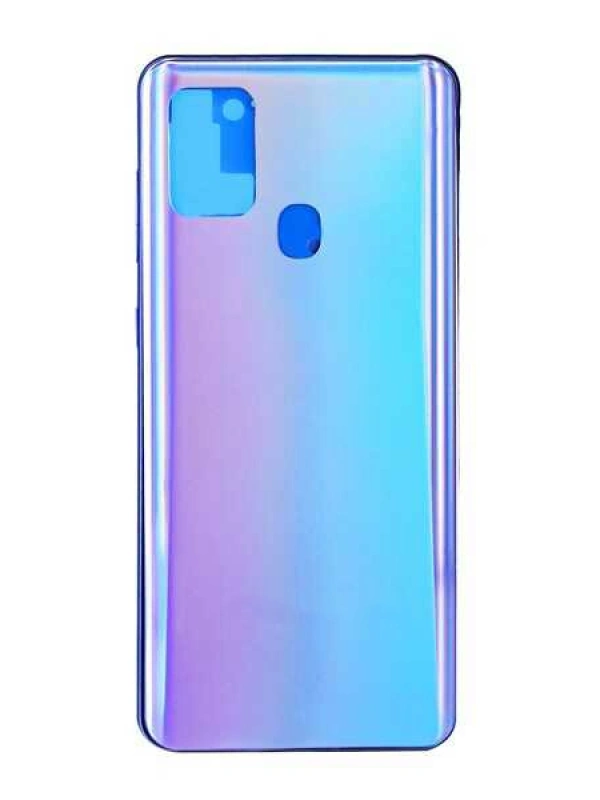 Samsung Uyumlu Galaxy A21s A217 Kasa Kapak Mavi Çıtasız