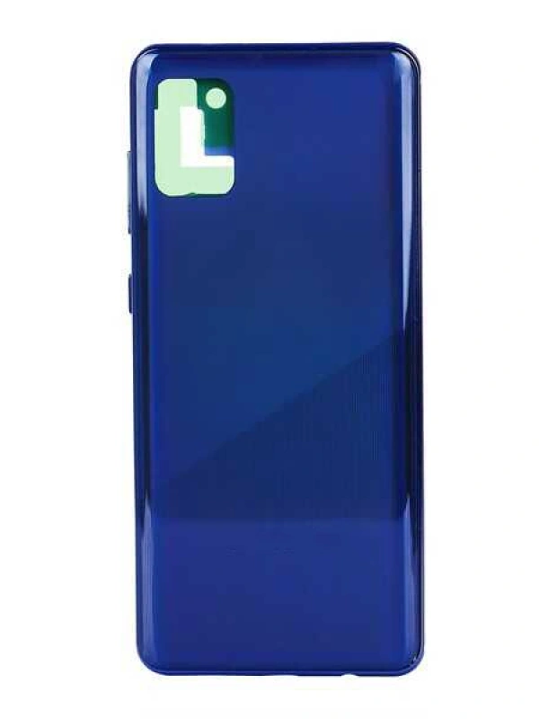 Samsung Uyumlu Galaxy A31 A315 Kasa Kapak Mavi Çıtasız
