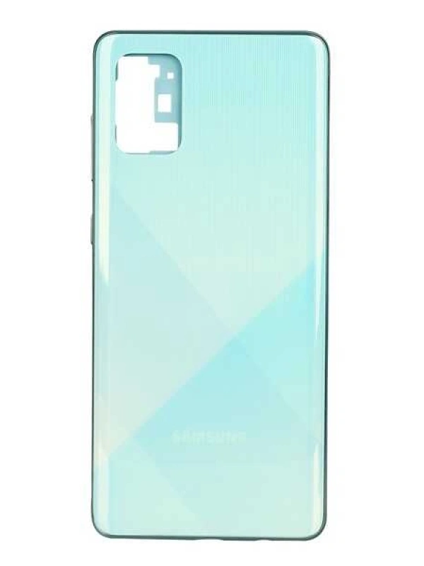 Samsung Uyumlu Galaxy A71 A715 Kasa Kapak Mavi Çıtasız