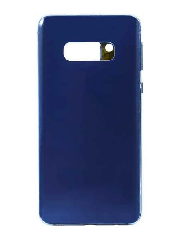 Samsung Uyumlu Galaxy S10e G970 Kasa Kapak Mavi Çıtalı