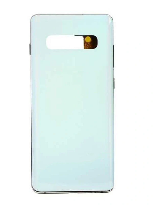 Samsung Uyumlu Galaxy S10 Plus G975 Kasa Kapak Beyaz Çıtalı