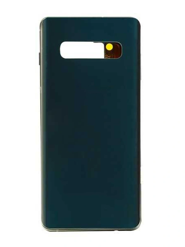 Samsung Uyumlu Galaxy S10 Plus G975 Kasa Kapak Yeşil Çıtalı