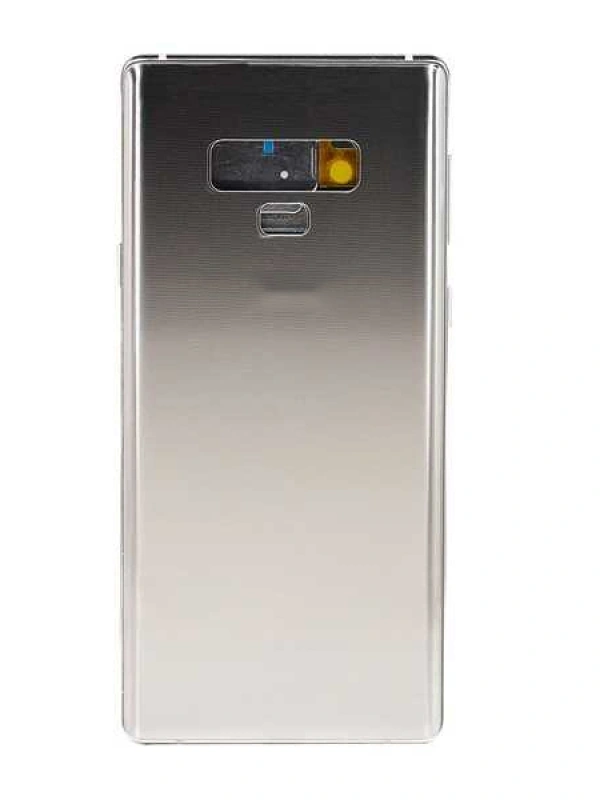 Samsung Uyumlu Galaxy Note 9 N960 Kasa Kapak Silver Çıtalı