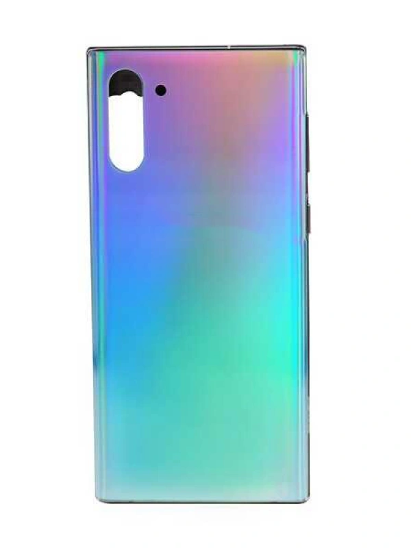 Samsung Uyumlu Galaxy Note 10 N970 Kasa Kapak Silver Çıtalı