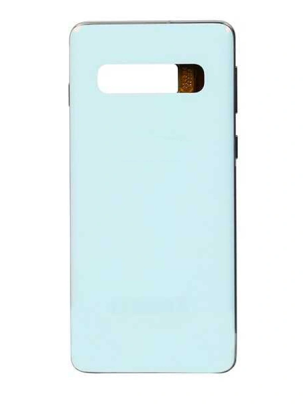 Samsung Uyumlu Galaxy S10 G973 Kasa Kapak Beyaz Çıtalı