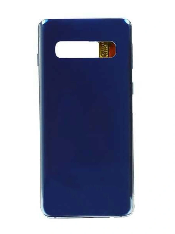 Samsung Uyumlu Galaxy S10 G973 Kasa Kapak Mavi Çıtalı