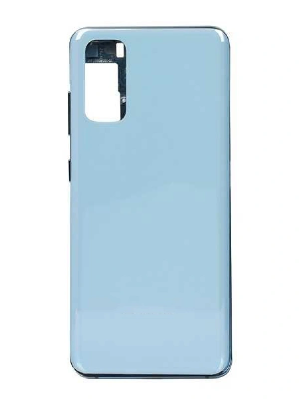 Samsung Uyumlu Galaxy S20 G980 Kasa Kapak Mavi Çıtalı