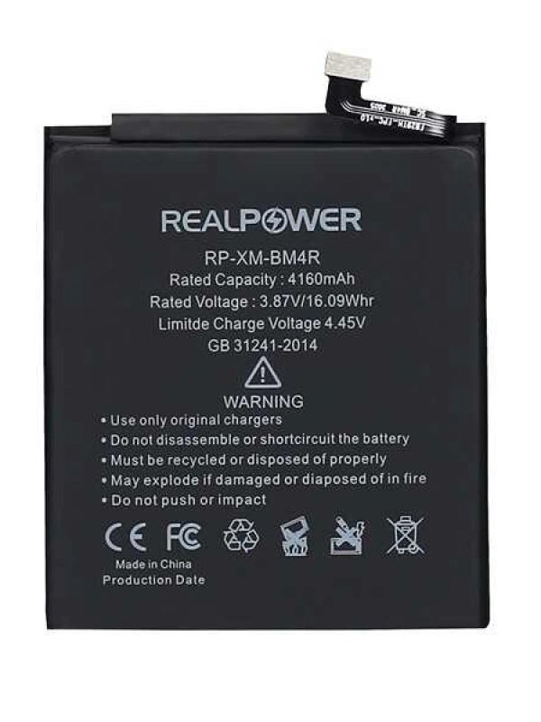RealPower Xiaomi Uyumlu Mi 10 Lite Batarya 4160mah