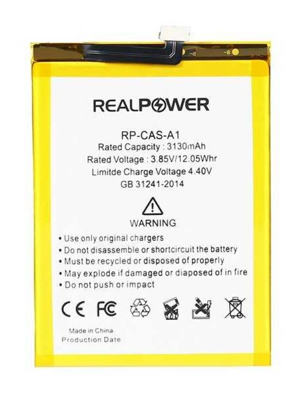 RealPower Casper Uyumlu Via A1 Batarya 3130mah