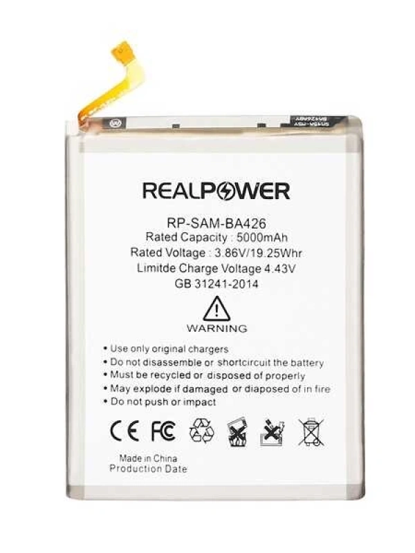 RealPower Samsung Uyumlu Galaxy A32 A325 Batarya 5000mah