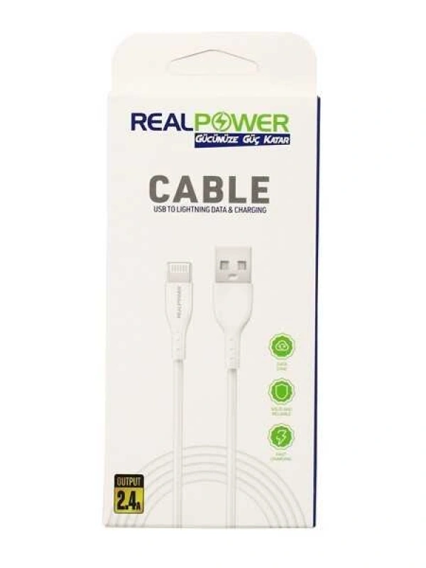RealPower Apple Uyumlu iPhone Usb Lightning Şarj Kablosu OLD