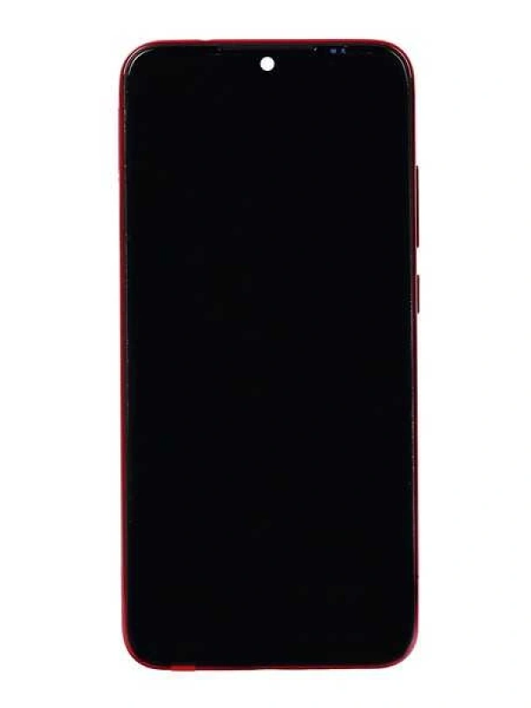 Xiaomi Uyumlu Redmi Note 7 Pro Lcd Ekran Kırmızı Çıtalı