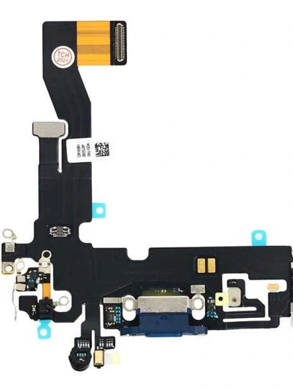 Apple Uyumlu iPhone 12 Şarj Soketli Mikrofon Filmi Flex Mavi