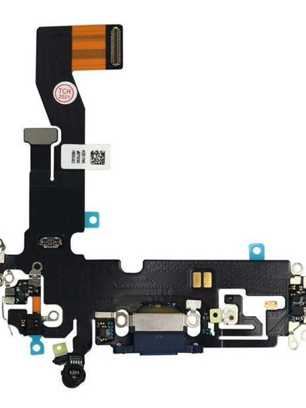 Apple Uyumlu iPhone 12 Pro Şarj Soketli Mikrofon Filmi Flex Mavi