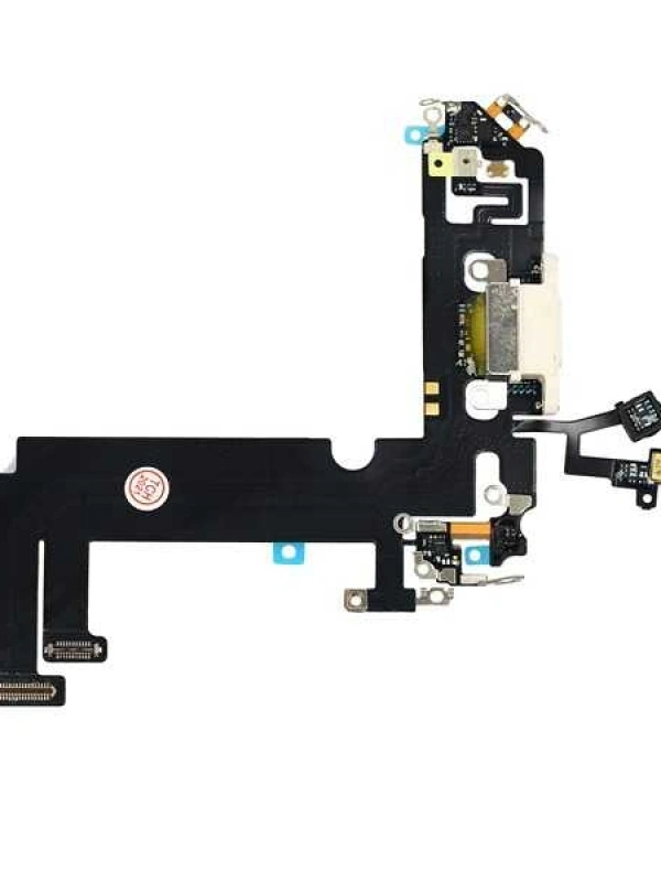 Apple Uyumlu iPhone 12 Mini Şarj Soketli Mikrofon Filmi Flex Beyaz