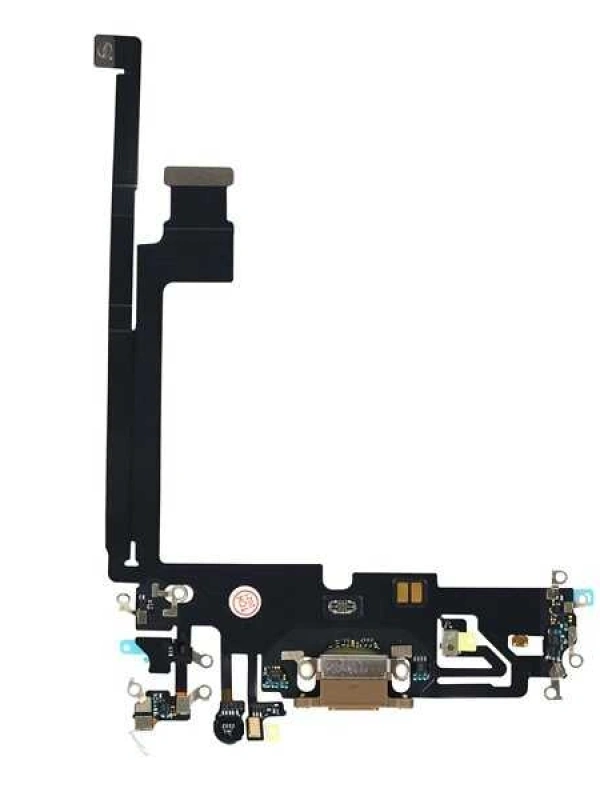 Apple Uyumlu iPhone 12 Pro Max Şarj Soketli Mikrofon Filmi Flex Gold