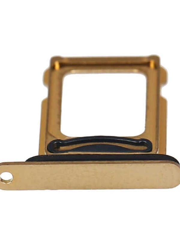Apple Uyumlu iPhone 12 Pro Max Sim Kart Tepsisi Gold Çift Simli