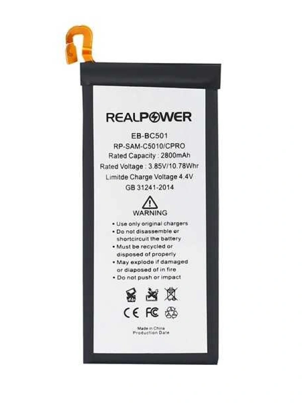 RealPower Samsung Uyumlu Galaxy C5 Pro C5010 Batarya 2600mAh