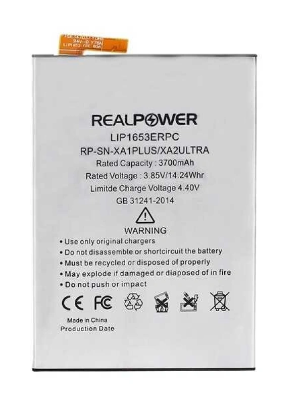 RealPower Sony Uyumlu Xperia Xa1 Plus Batarya