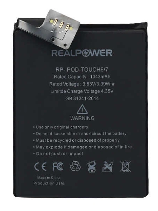 RealPower Apple Uyumlu iPod Touch 7 Batarya