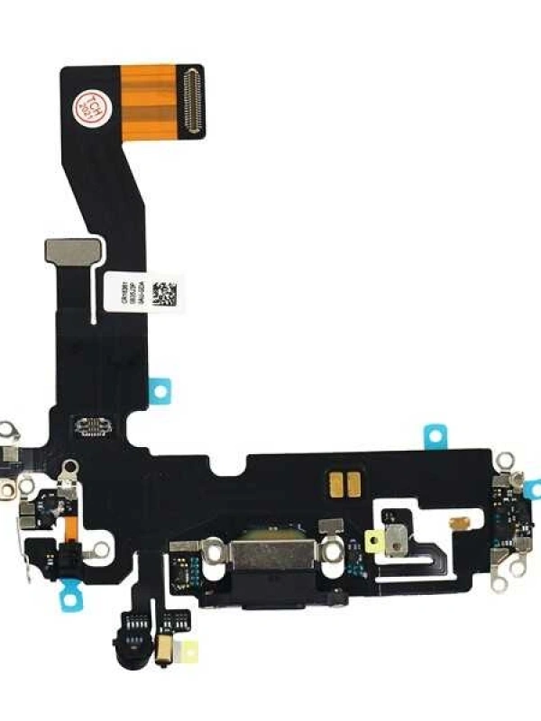 Apple Uyumlu iPhone 12 Şarj Soketli Mikrofon Filmi Flex Siyah