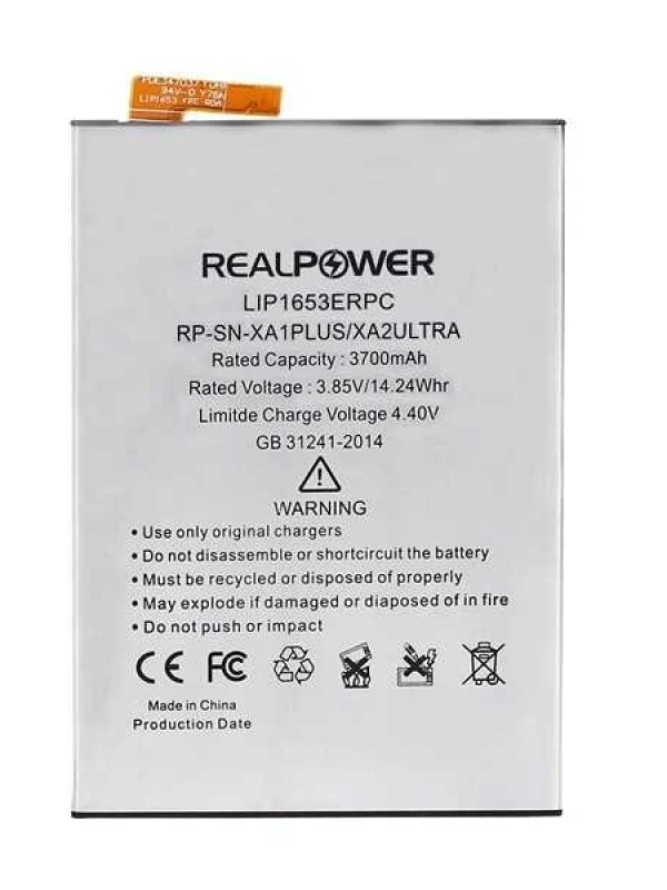 RealPower Sony Uyumlu Xperia Xa2 Ultra Batarya 3700mah