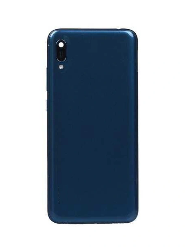 Huawei Uyumlu Y6 2019 Kasa Kapak Mavi Home Tuş Yeri Kapalı