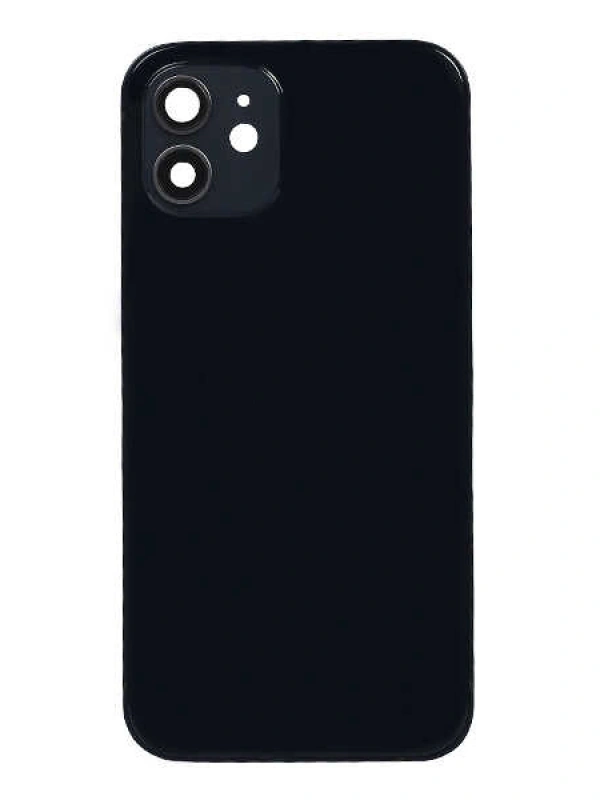 Apple Uyumlu iPhone 12 Kasa Kapak Siyah Boş