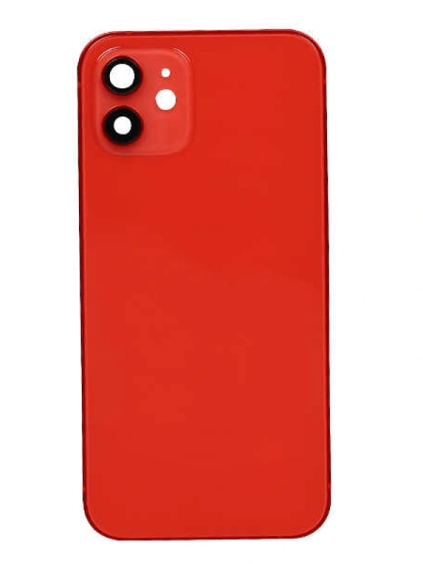 Apple Uyumlu iPhone 12 Kasa Kapak Kırmızı Boş
