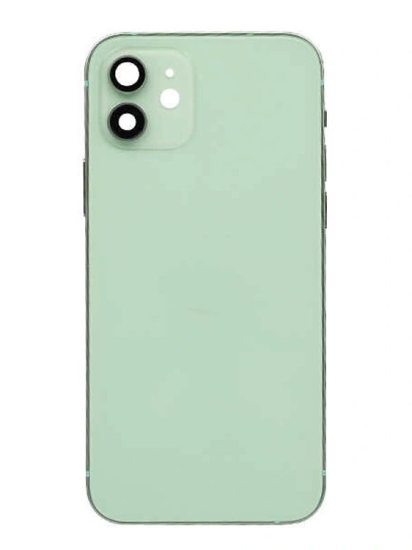 Apple Uyumlu iPhone 12 Kasa Kapak Yeşil Dolu