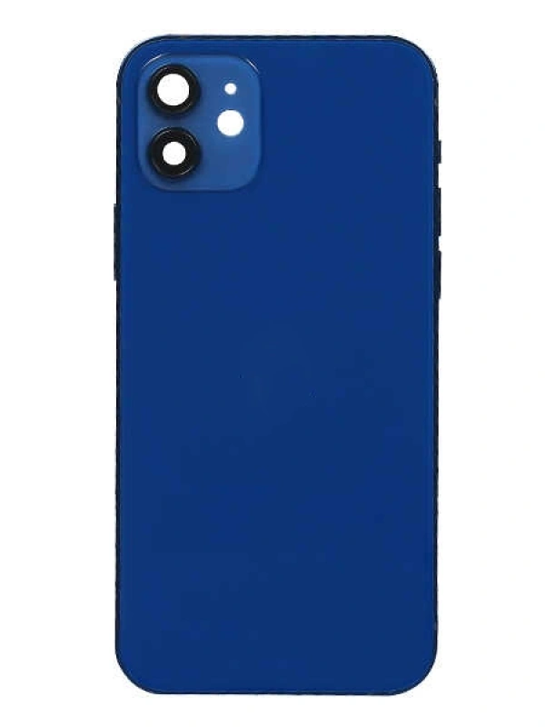 Apple Uyumlu iPhone 12 Kasa Kapak Mavi Dolu