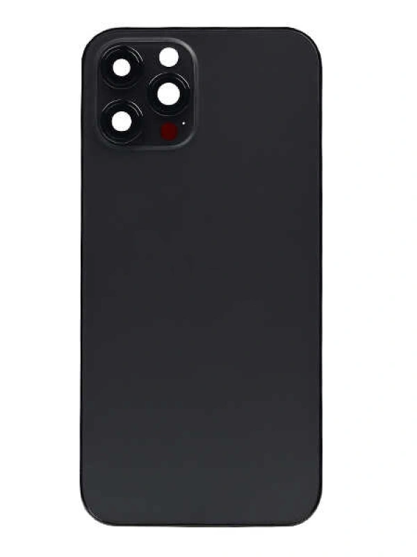 Apple Uyumlu iPhone 12 Pro Max Kasa Kapak Siyah Boş