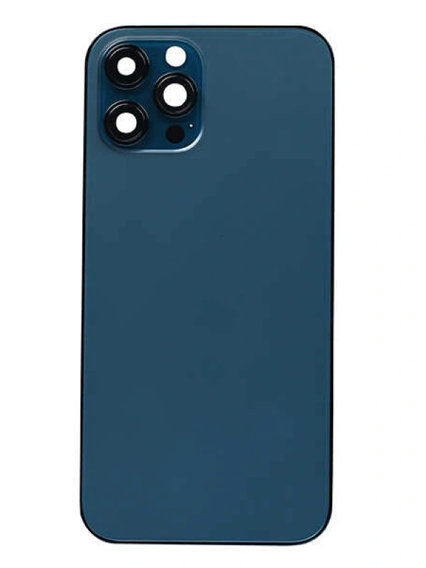 Apple Uyumlu iPhone 12 Pro Max Kasa Kapak Mavi Boş