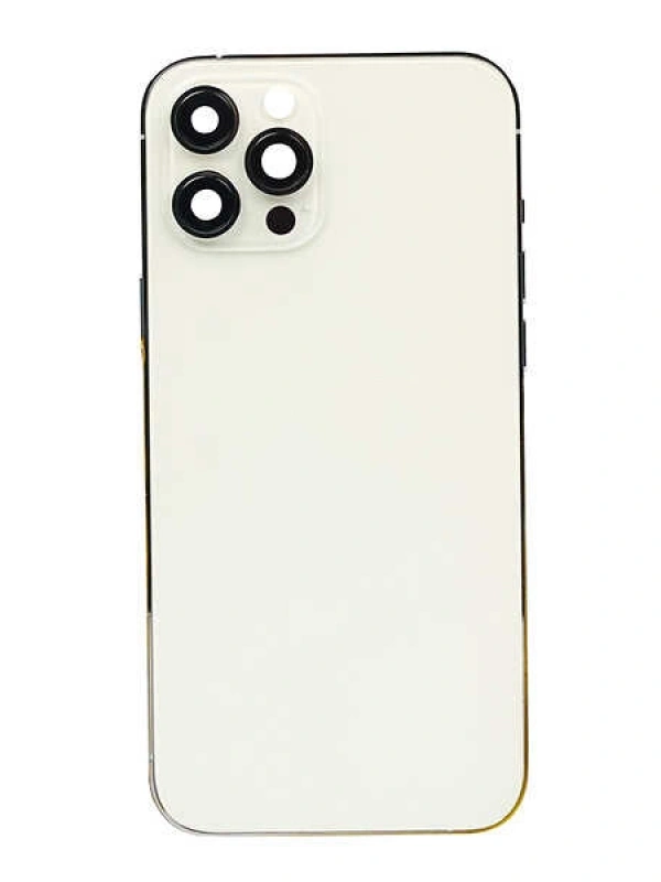 Apple Uyumlu iPhone 12 Pro Max Kasa Kapak Beyaz Dolu
