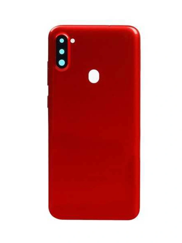 Samsung Uyumlu Galaxy A11 A115 Kasa Kapak Kırmızı Çıtasız