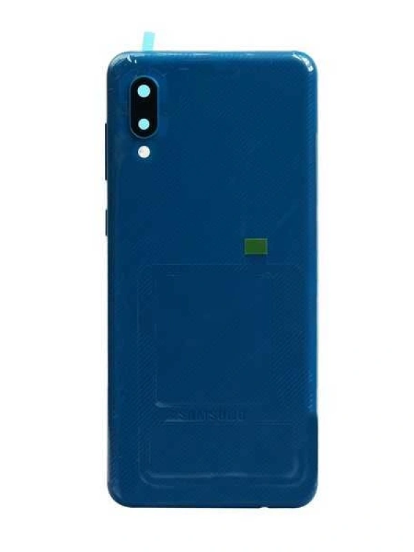 Samsung Uyumlu Galaxy A02 A022 Kasa Kapak Mavi Çıtasız
