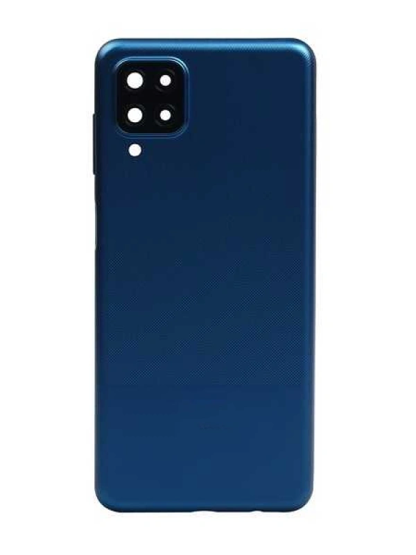 Samsung Uyumlu Galaxy A12 A125 Kasa Kapak Mavi Çıtasız