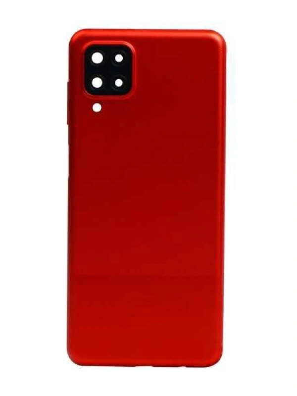 Samsung Uyumlu Galaxy A12 A125 Kasa Kapak Kırmızı Çıtasız