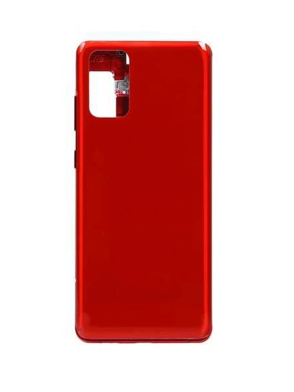 Samsung Uyumlu Galaxy S20 Plus G985 Kasa Kapak Kırmızı Çıtalı