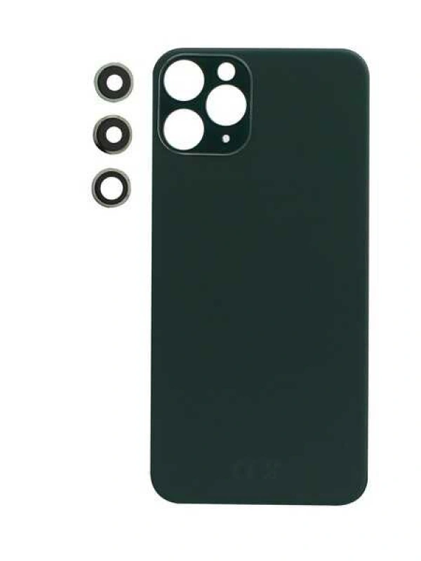 Apple Uyumlu iPhone 11 Pro Arka Kapak Kamera Lensli Yeşil