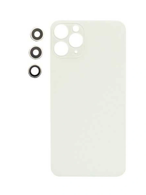 Apple Uyumlu iPhone 11 Pro Arka Kapak Kamera Lensli Beyaz