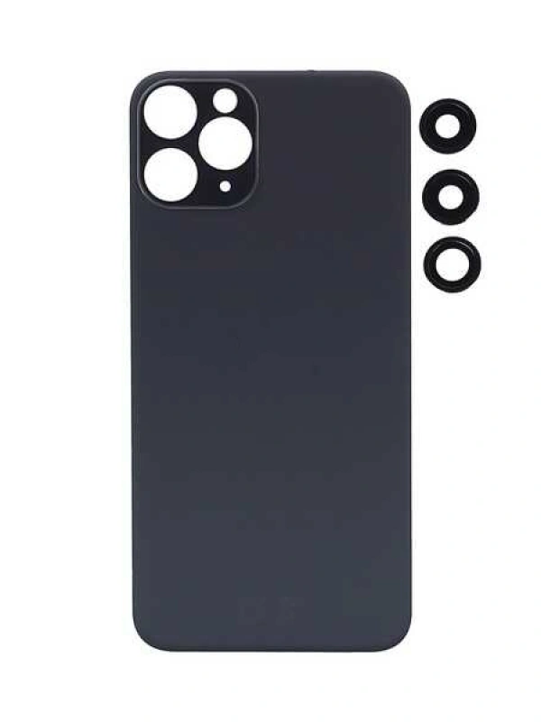 Apple Uyumlu iPhone 11 Pro Max Arka Kapak Kamera Lensli Siyah