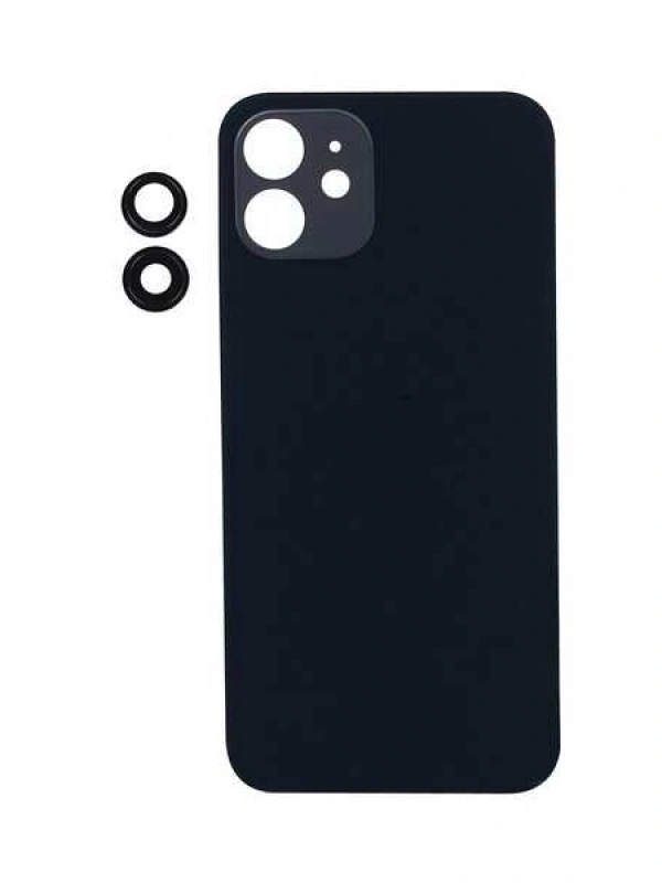 Apple Uyumlu iPhone 12 Arka Kapak Kamera Lensli Siyah
