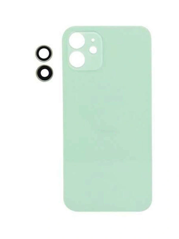 Apple Uyumlu iPhone 12 Arka Kapak Kamera Lensli Yeşil