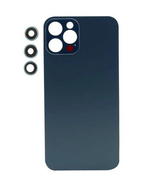 Apple Uyumlu iPhone 12 Pro Arka Kapak Kamera Lensli Mavi
