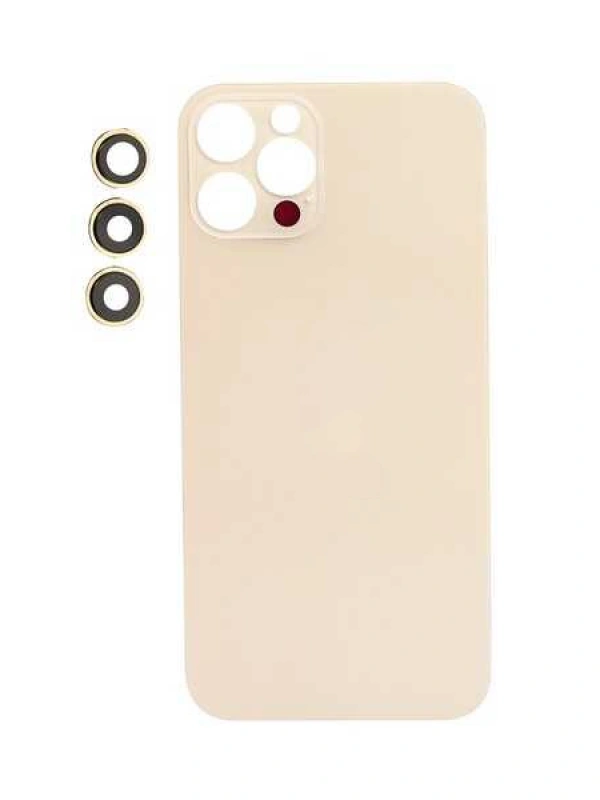 Apple Uyumlu iPhone 12 Pro Arka Kapak Kamera Lensli Gold