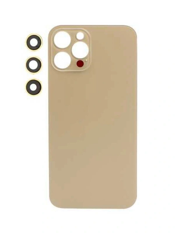 Apple Uyumlu iPhone 12 Pro Max Arka Kapak Kamera Lensli Gold