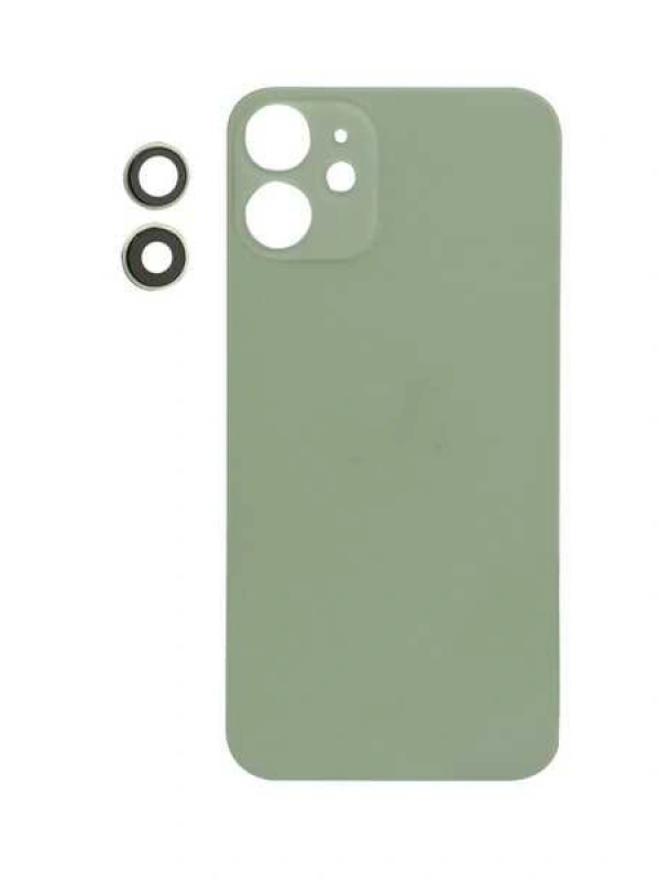 Apple Uyumlu iPhone 12 Mini Arka Kapak Kamera Lensli Yeşil