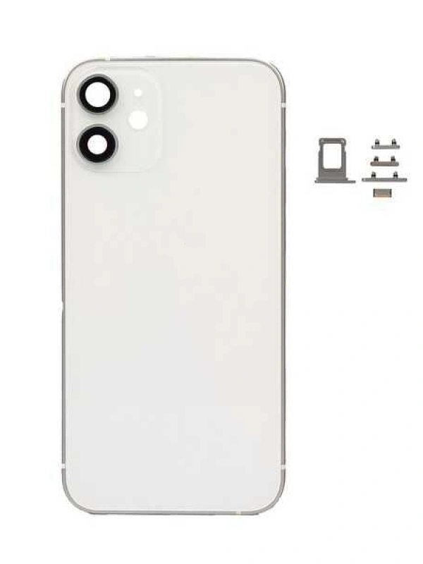 Apple Uyumlu iPhone 12 Mini Kasa Kapak Beyaz Boş