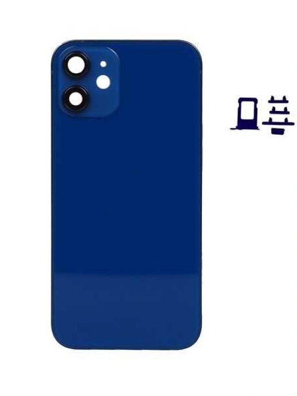 Apple Uyumlu iPhone 12 Mini Kasa Kapak Mavi Boş